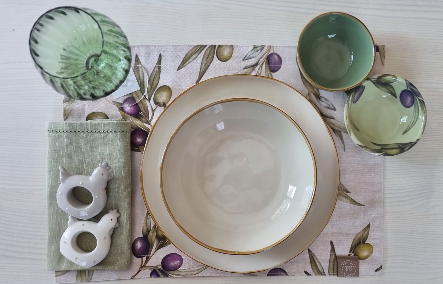 COPPETTA OLYVIA in Melamina Rose&Tulipani