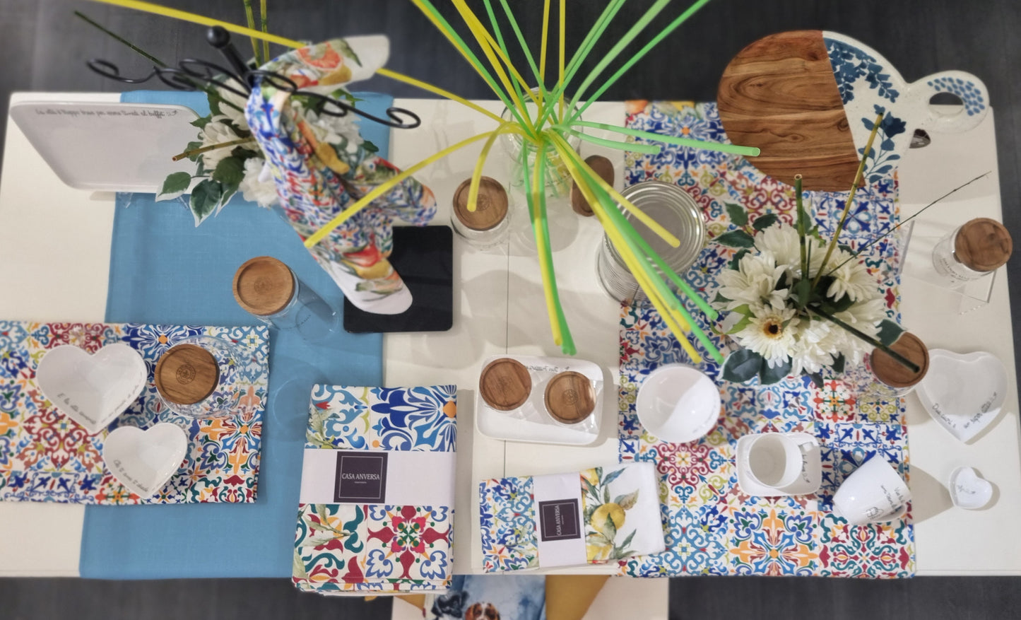 SET 2 PIATTINI CUORE diametro 17,5 cm La Porcellana Bianca