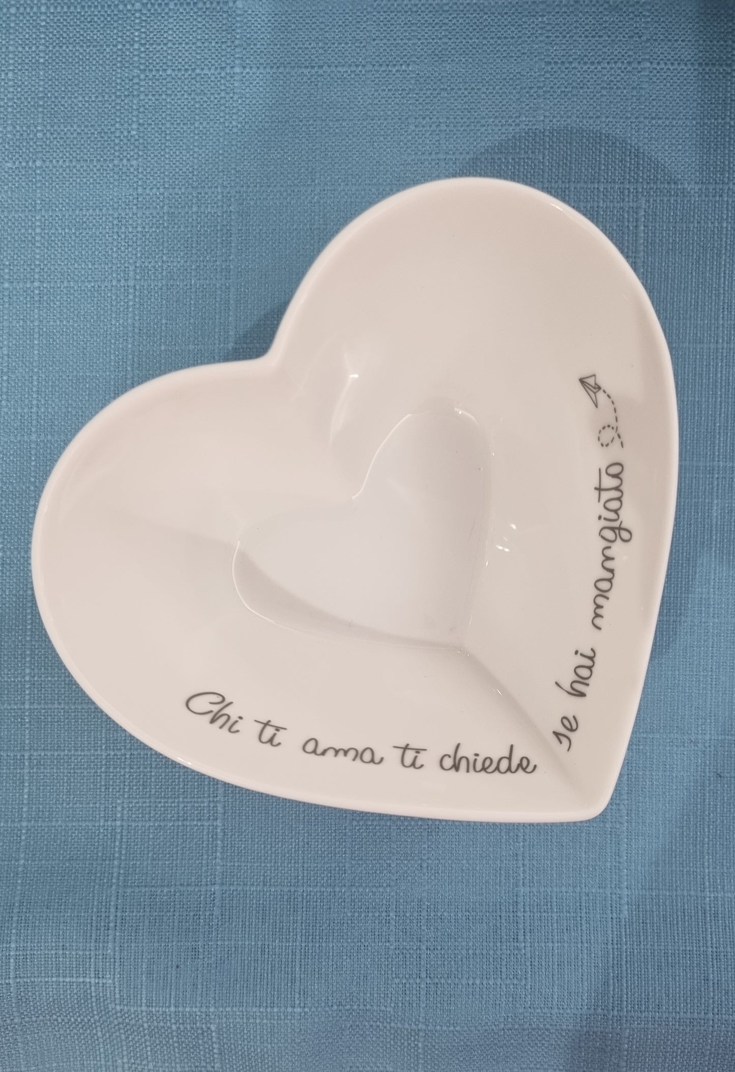 COPPETTA CUORE La Porcellana Bianca