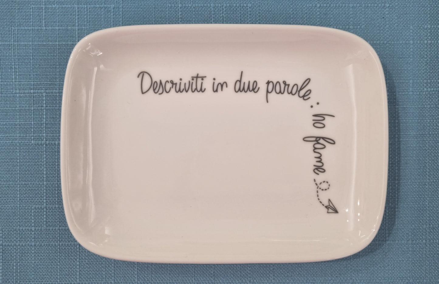 PIATTINO RETTANGOLARE 15X10 LA PORCELLANA BIANCA