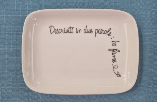 PIATTINO RETTANGOLARE 15X10 LA PORCELLANA BIANCA