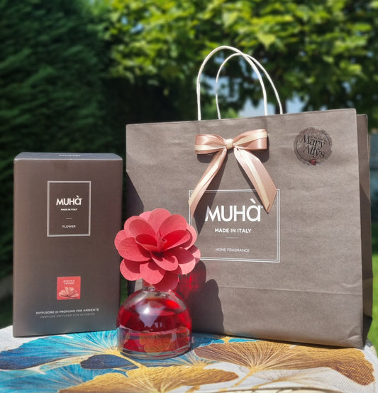 MUHA' Profumatore ambiente Flower 200ml ARANCIO E CANNELLA