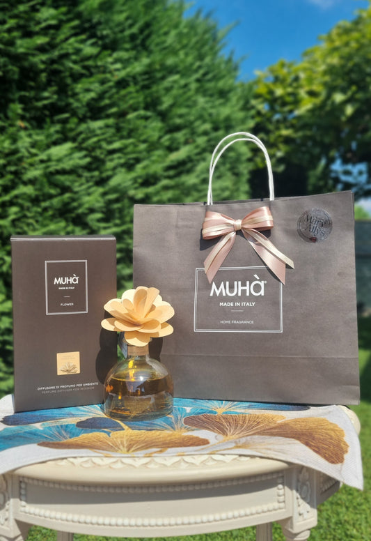 MUHA' Profumatore ambiente Flower 200ml VANIGLIA E AMBRA PURA