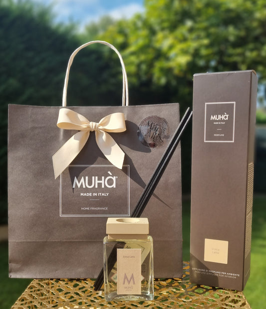 MUHA' Profumatore ambiente bastoncini 100ml DOLCE LATTE