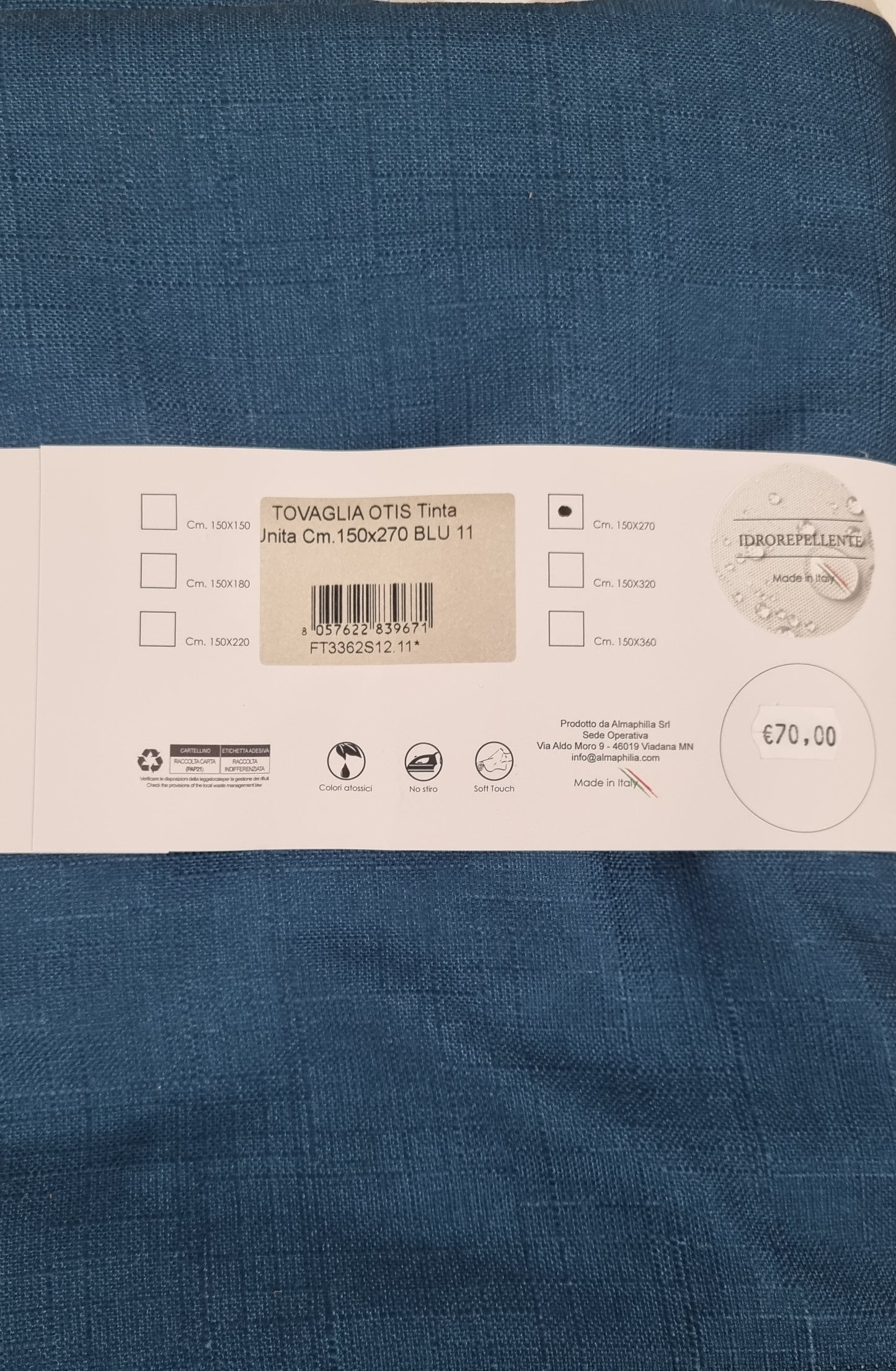 TOVAGLIA OTIS 150X180 (6 POSTI) Casa Anversa