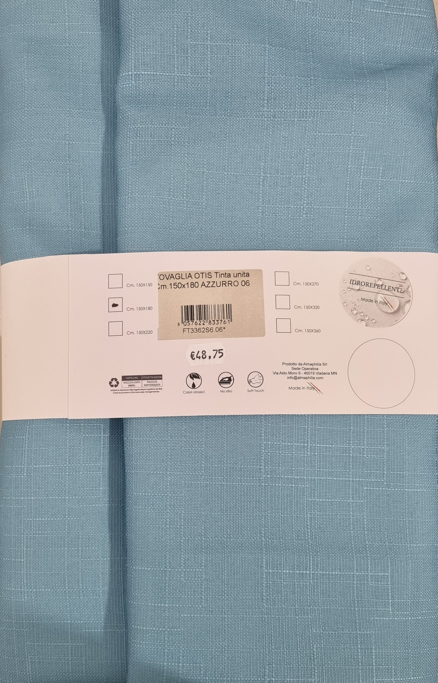 TOVAGLIA OTIS 150X180 (6 POSTI) Casa Anversa