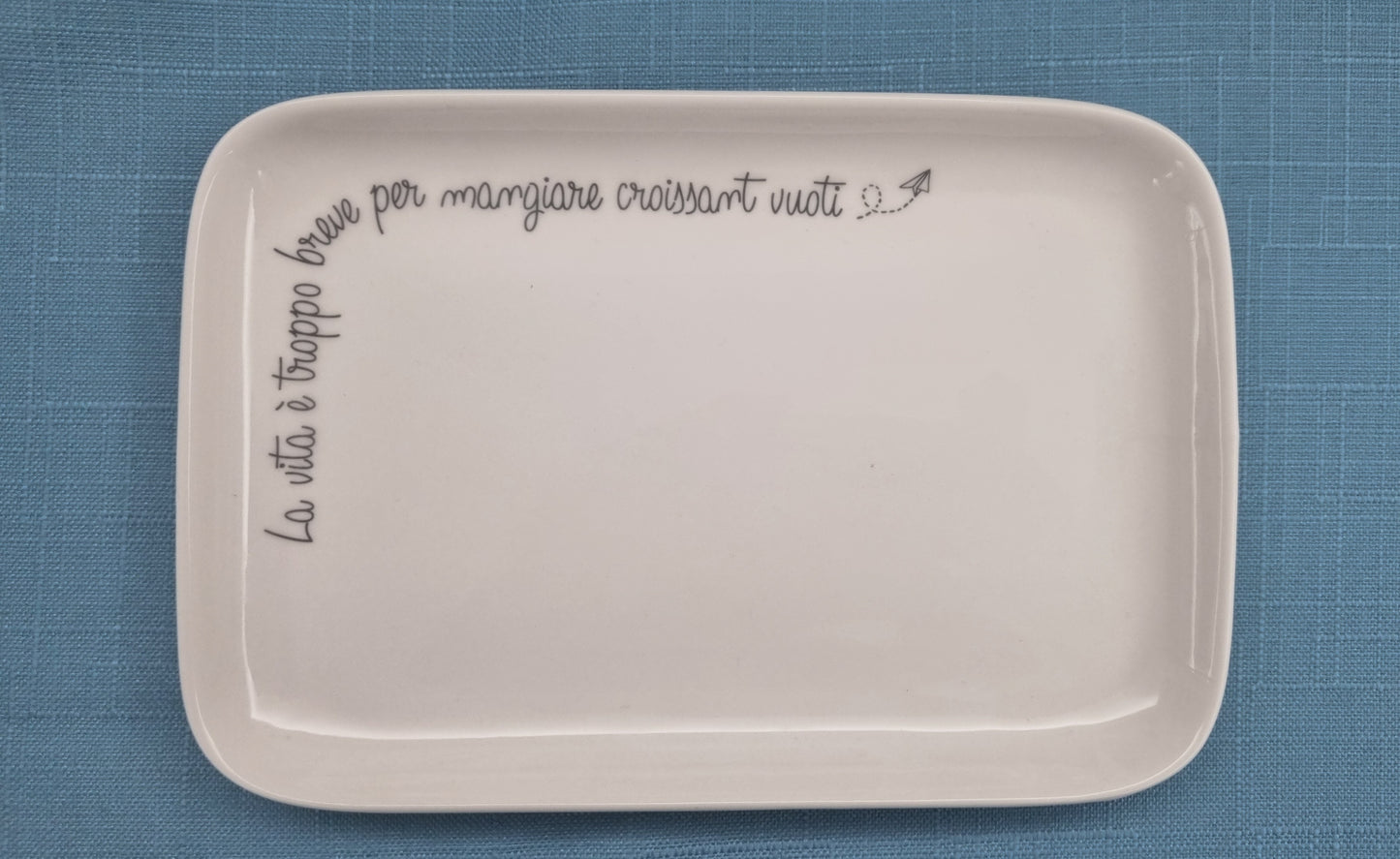 PIATTO RETTANGOLARE 22X15 LA PORCELLANA BIANCA